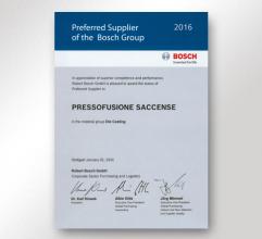2016 – Vorzugslieferant der Bosch Gruppe